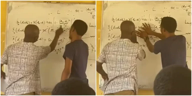 “You got it wrong” – Drama as student corrects his lecturer in class (Video)
