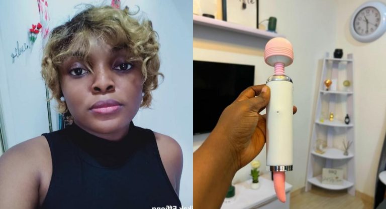 “The toy is way better” – Nigerian lady hails her sex toy, says it’s the only thing that satisfies her on bed