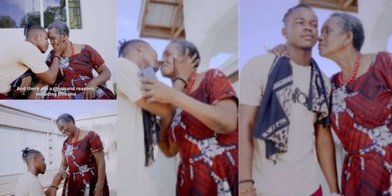 “Love is truly blind” – 24-year-old man set to marry 80-year-old lover, reveals he really loves her (Video)