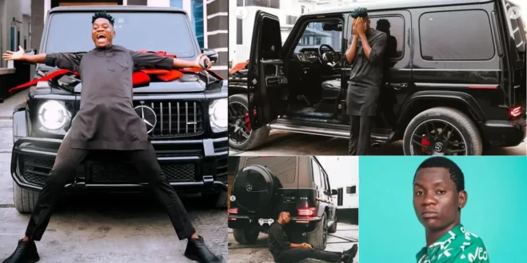 Comedian OGB Recent splashes a whooping N310M on a 2023 Mercedes Benz G-Wagon (Photos/video)