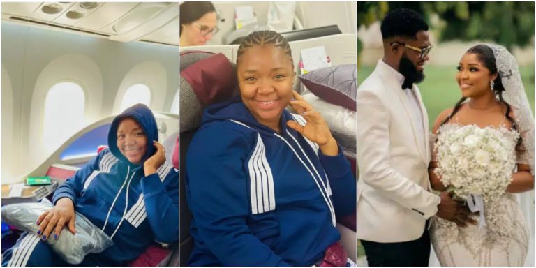 “I held the hands of God and he gave me everything his children deserves” – Ekene Umenwa overjoyed as she permanently relocates to UK with husband