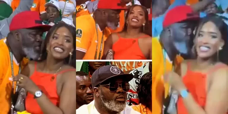 “What I was telling the lady” – Ivorian man opens up, apologizes to wife following viral AFCON video