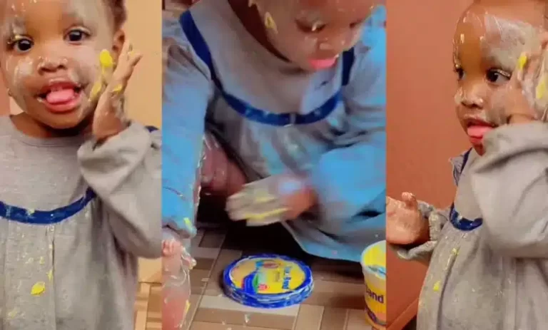 “When they are silent, run and see what’s wrong” — Reactions as mother finds daughter using butter for skincare