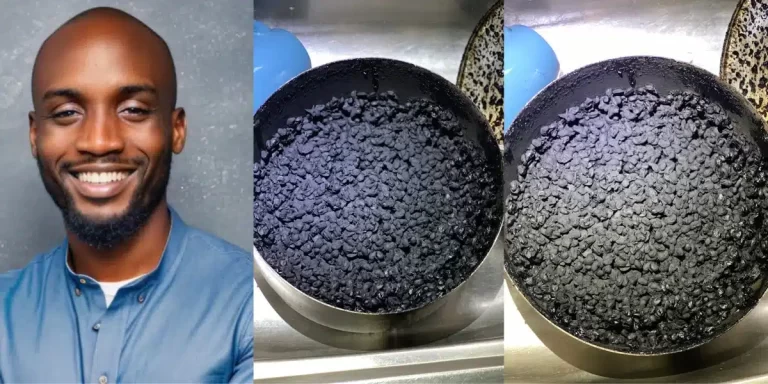 ”Na Bachelor life I blame” – Single man stirs reaction as he shows off state of beans he tried to cook
