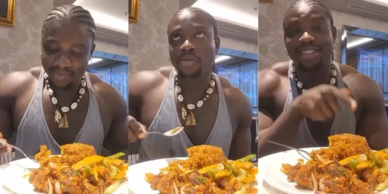 “It has no spice, no maggi” – VeryDarkMan says Nigeria jollof rice is far better than Ghana jollof rice (Video)