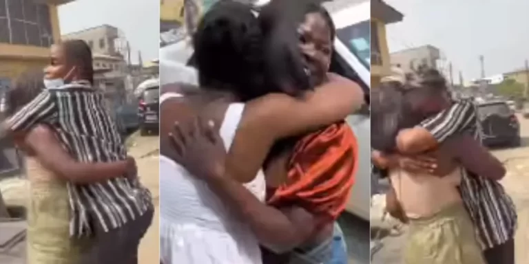 Lady surprises friends as she returns to Nigeria 8 months after travelling to Canada without telling them, their reactions surface online (Video)
