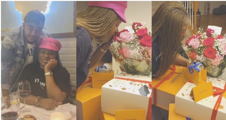 “You love me unconditionally and have helped me” – Tuface’s Babymama, Pero pens heartfelt message to lover, flaunts Valentine’s gifts (Video)