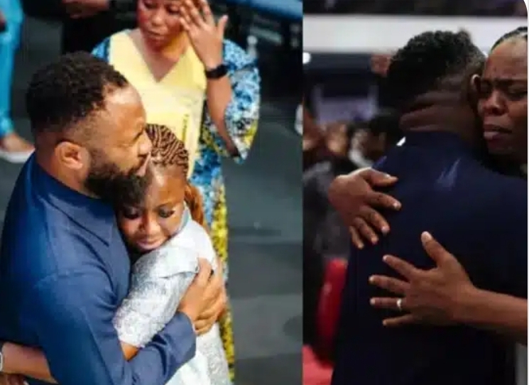 Netizens drag Woli Arole for hugging women tightly during deliverance session