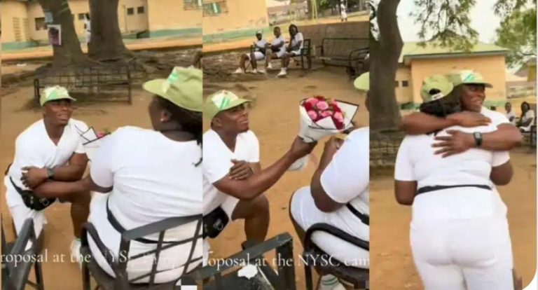 “Within three weeks?” – Reactions as corper proposes to colleague in camp