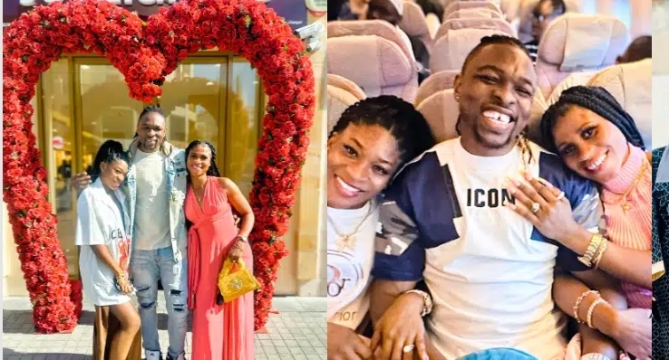 Na me enjoy this year’s Valentine pass – Ghanaian man who married two women says as they return from Dubai