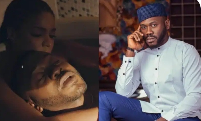 “I cannot marry an actor” – Massive reactions as Deyemi Okanlawon and Venita Akpofure gets sensual in movie scene