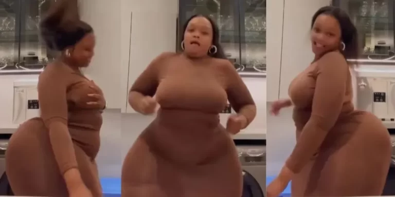 “They’ve sent their girls, Concentrate guys” – Video of extra plus-sized South African lady set the internet ablaze (Watch)