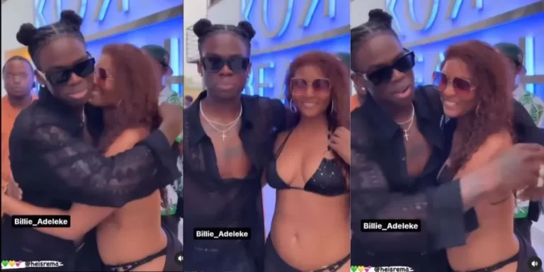 “Wetin this one wear” – Mixed reactions trail new video of Rema and actress Osas Ighodaro as they link up together (Watch)