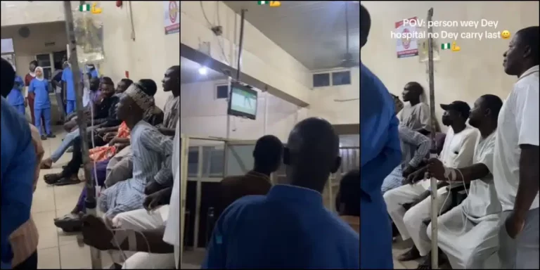 Heartwarming moment doctors, nurses and patients watch Super Eagles match