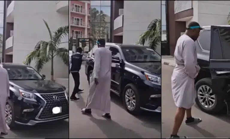 “He’s a boss in his own world” – Fans reacts as man rushes to open door for Isreal DMW (Watch)