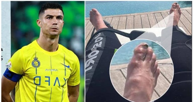 ”That’s the feet that give him money, it’s not supposed to look good” – Cristiano Ronaldo stirs reactions as he shows off his feet