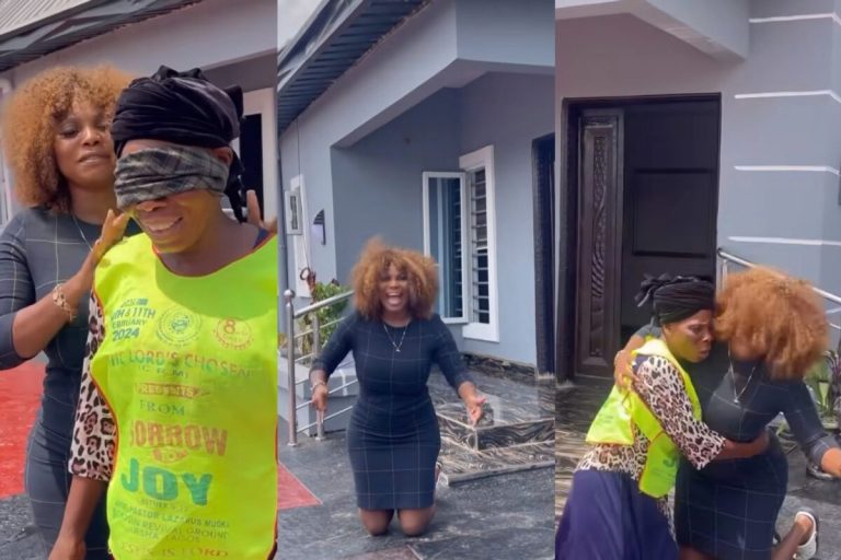 Actress Evan Okoro lays heavy curse on thieves for breaking into her mother’s new house, cart away her valuables