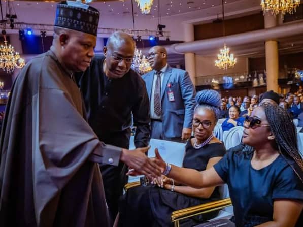Social media users berates Wigwe’s daughter for not standing up to greet VP Shettima at her parents’ funeral event