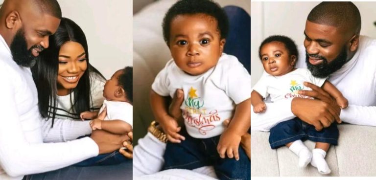 Mercy Chinwo and husband, Pastor Blessed Uzochikwa finally reveal baby’s face