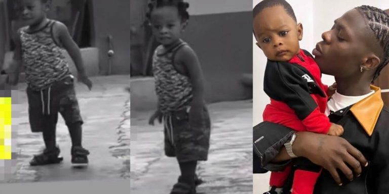 “He will be great and live longer than his father” – Mohbad’s fans react as his son starts walking unaided (Video)