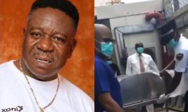 Video of Mr Ibu’s body wheeled out of the morgue in presence of wife and others emerges
