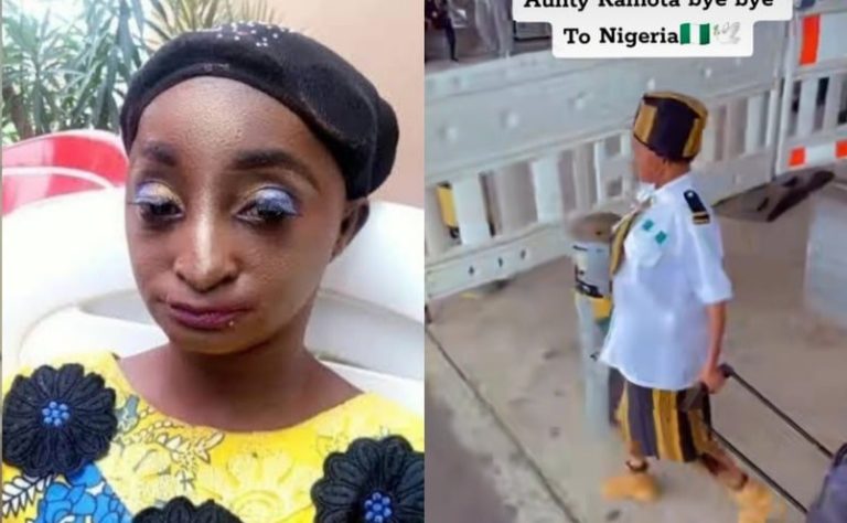 “Bye bye to Nigeria” – Aunty Ramota, as she’s set to depart Nigeria (Video)