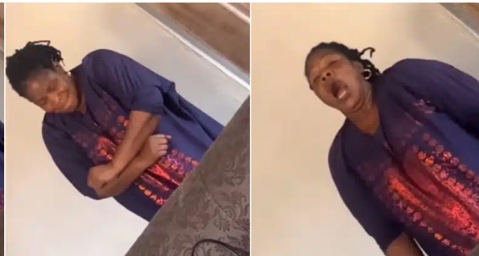Video of Nigerian mother’s hilarious exercise routine for a flat tummy causes buzz online