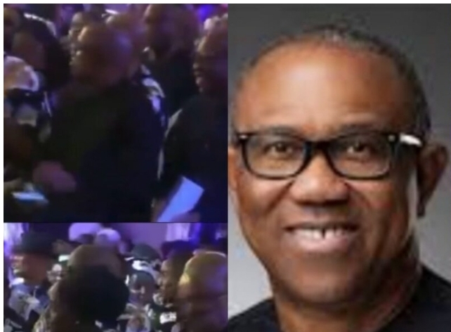 MC booed by crowd for failing to acknowledge Peter Obi at Herbert Wigwe’s wake keep (Video)