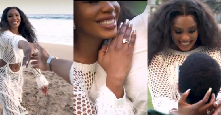 “I said yes to my odogwu” – Sharon Ooja celebrates as she shares news of her engagement and civil wedding (video)