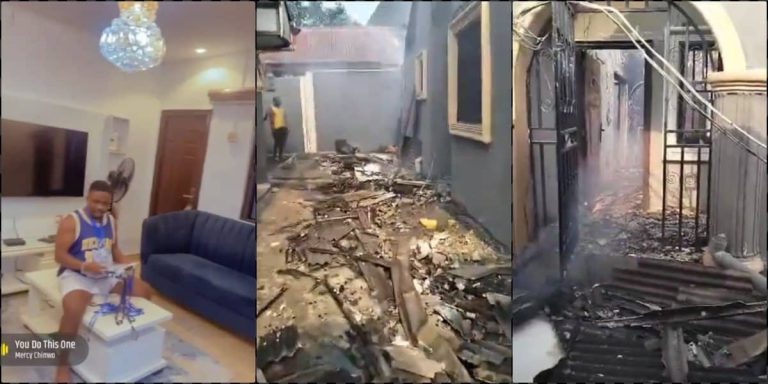 “Everything I laboured for went away in seconds” – Man loses house to fire