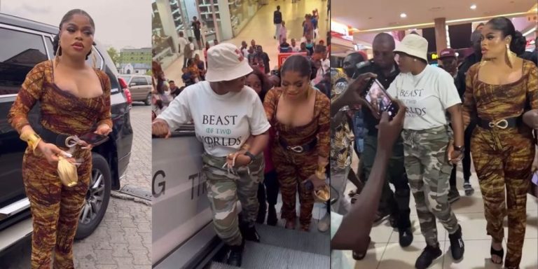 Crossdresser Bobrisky entrance at the Ikeja City Mall for “Ajakaju” meet and greet trends online (Video)