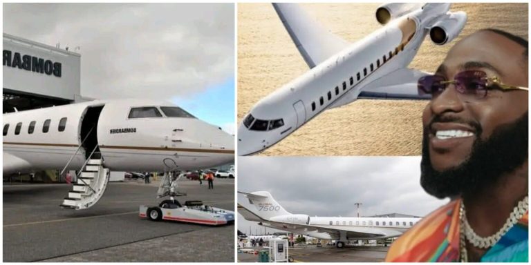 “Richest Nigerian singer” – Davido trends online as he acquires a new private jet worth N102billion ($78M)