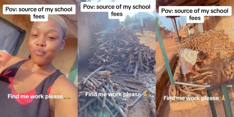 Nigerian lady proudly shows off her hardworking mother, reveals the source of her school fees