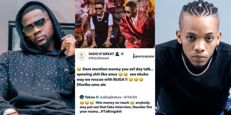 “You’re f00lish” – Kizz Daniel blasts Tekno following his mockery reply to the alleged N1b royalties from hit song Buga