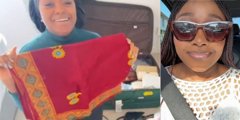 “I’m tired” – Lady celebrates as she leaves UK with family, returns to Nigeria after 2 years (Video)