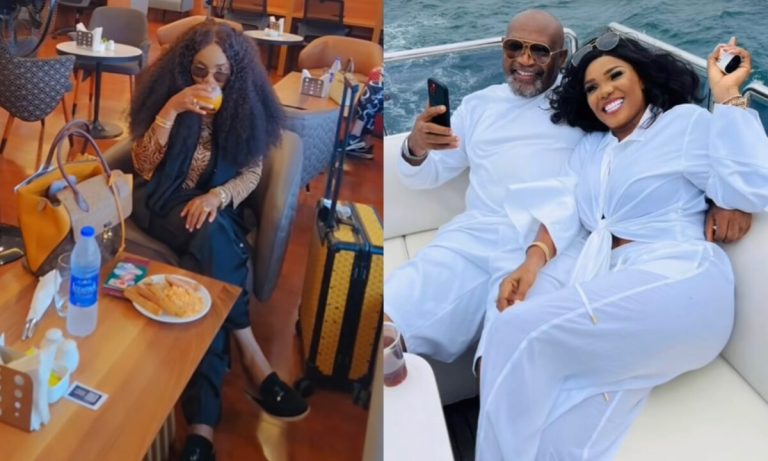 “Thank you for all you do, you’re indeed a great father and lover” – Iyabo Ojo celebrates lover Paulo (Video)