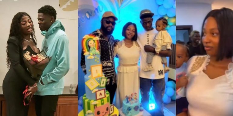 “She has lost weight” – New looks of Mohbad’s wife at son’s 1st birthday party raises concerns online (Photos/Video)