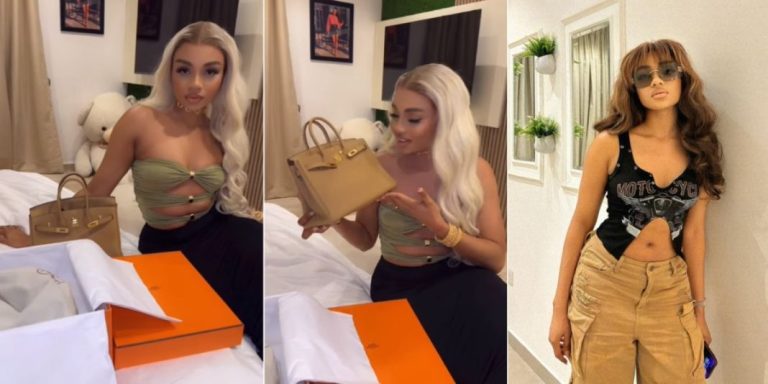 “I’ll never be poor” – Nigerian singer flaunts bag worth N30m, causes stir (Video)