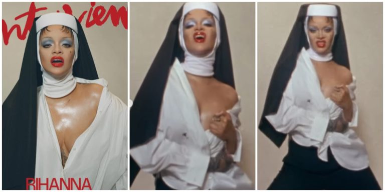 “This is an insult to Christianity, may God forgive you” – Rihanna dragged over her recent outfit