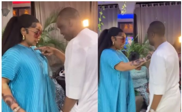 “So sweet, it’s not to marry early, are you enjoying your marriage?” – Fans gush over Rita Dominic and husband’s dance video