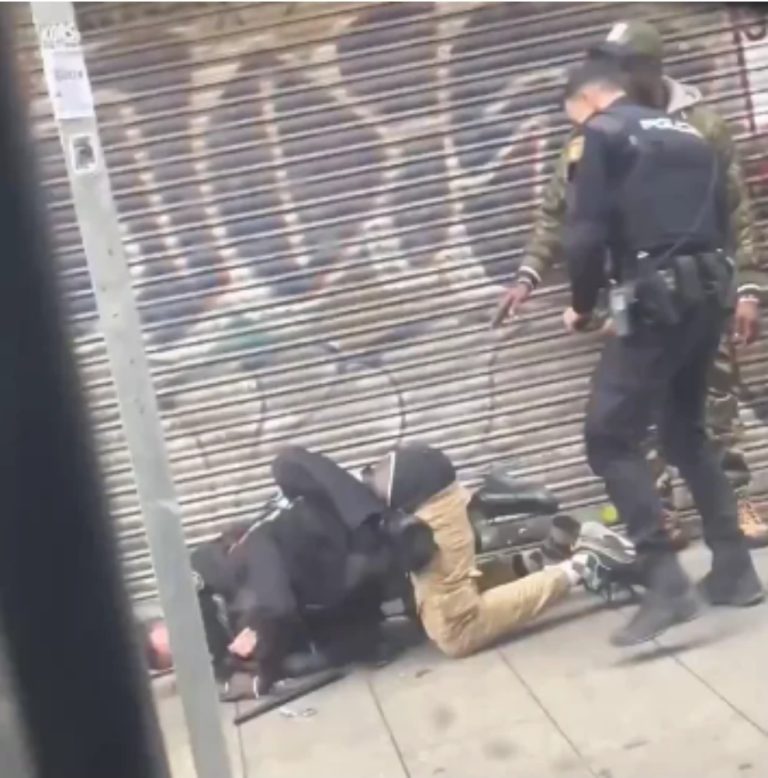 Video shows police officers using violent force on two unarmed black men in Spain (video)