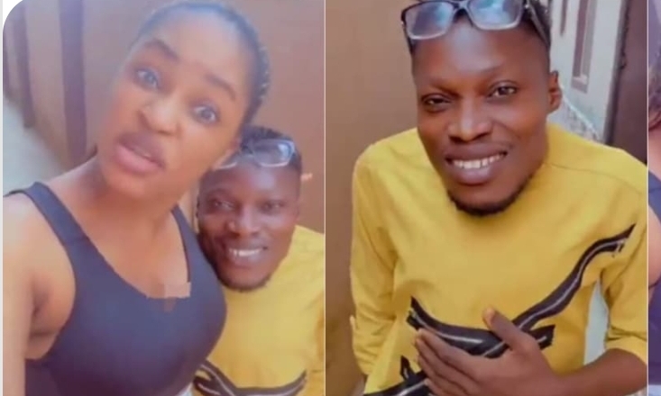 “God took a whole 7 days to create him” – Beautiful lady hypes her husband’s cuteness in adorable video