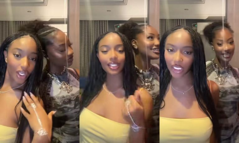 “Ladies should learn to start supporting themselves more, they even lookalike” – Reactions as Ayra Starr and Tems link up (video)