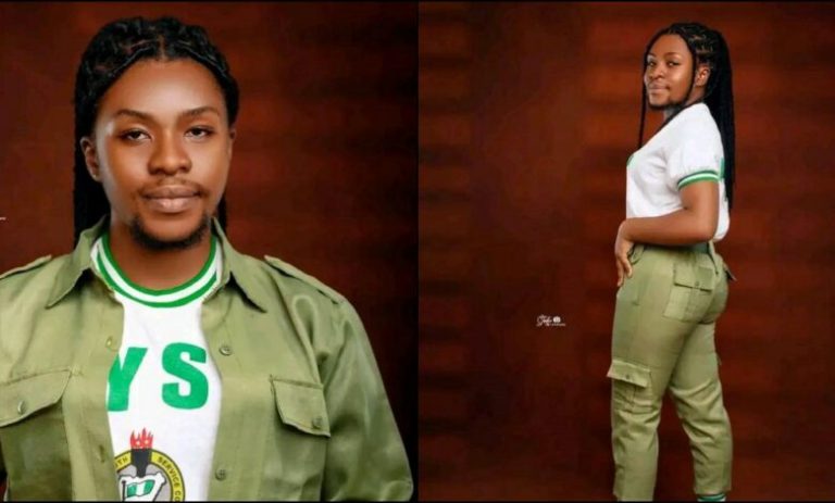 Unique corper stirs mixed reactions online with POP photos