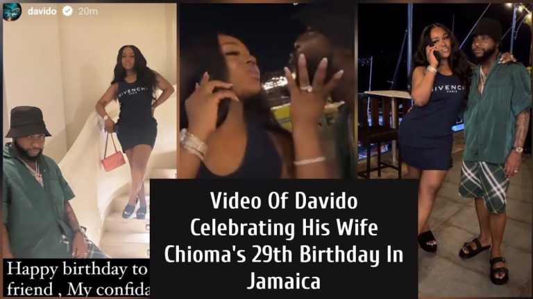 Loved-up videos as Davido celebrates Chioma’s birthday in Jamaica