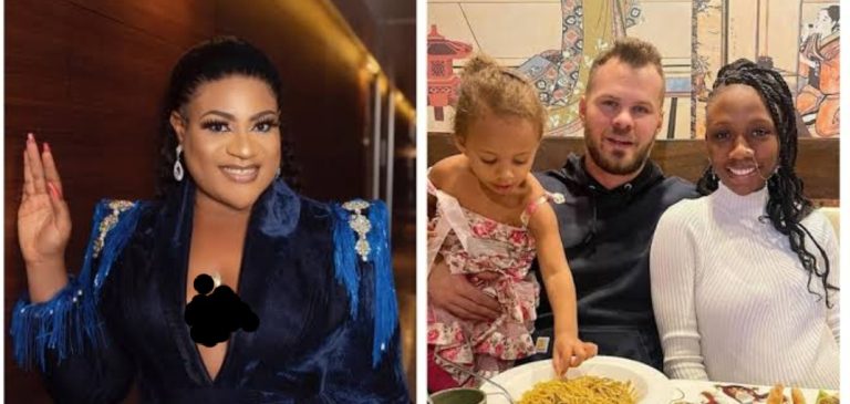 “This is wrong” – Nkechi Blessing drags Korra Obidi as estranged husband reveals she cheated while pregnant, shows evidence