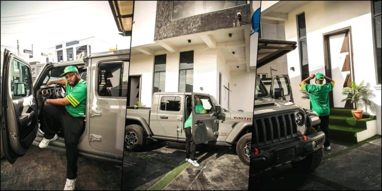 Sabinus stirs reaction as he flaunts new luxury Jeep