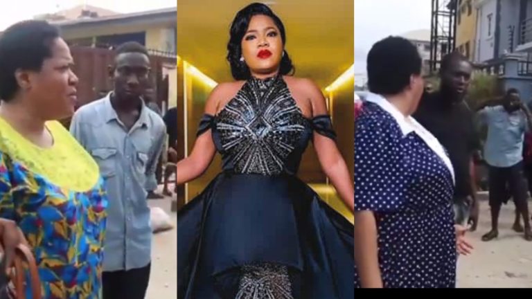 “You need the street code to survive in the streets” – Toyin Abraham brags as she deals with area boys on movie set