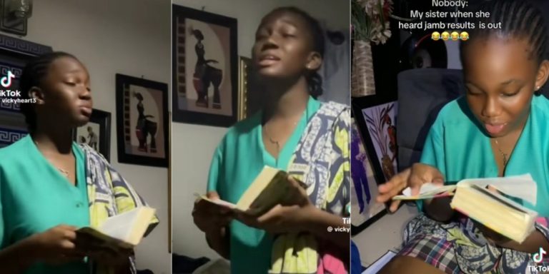 “Father lord, pls send your angels to change my scores” – Lady prays hard after JAMB releases results (Video)