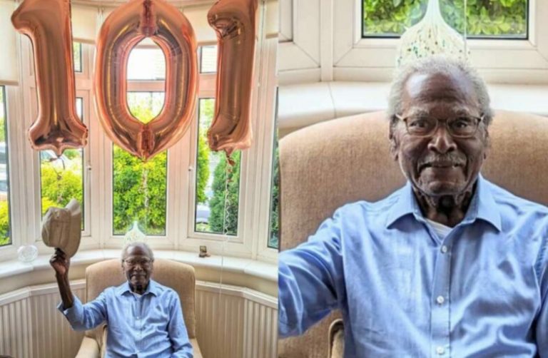 “He just keeps going” – Man celebrates agile-looking dad as he turns 101